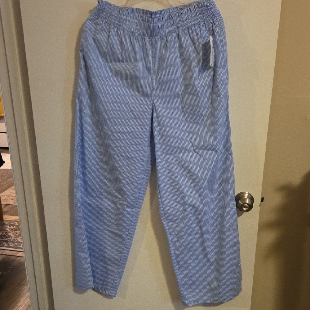 Altar'd State Blue  Elastic Waistband Relaxed Fit